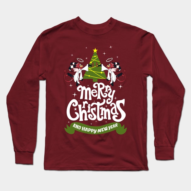 Helluva Boss - Merry Christmas and Happy New Year! Long Sleeve T-Shirt by rentaire